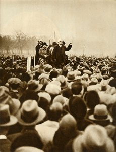 Anti-Regierungs-Demonstration, Hyde Park, London, 6. Februar 1933, 1935 von Unbekannt