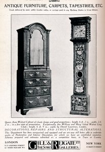 Antike Möbel, Teppiche, Wandteppiche usw., 1921 von Unbekannt