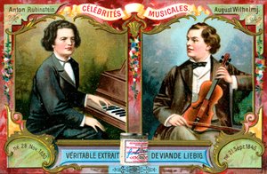 Anton Rubinstein und August Wilhelmj