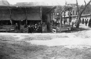 Arabisches Kaffeehaus, Bagdad, Mesopotamien, Erster Weltkrieg, 1918 von Unbekannt