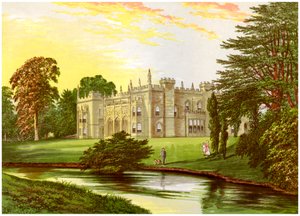 Arbury Hall, Warwickshire, Heim der Familie Newdegate, ca. 1880