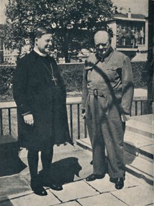 Erzbischof von Canterbury in der Downing Street Nr. 10, ca. 1943-1945