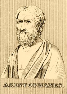 Aristophanes, ca. 460-380 v. Chr., 1830 von Unbekannt