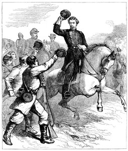 Ankunft von General McClellan in Williamsburg, Virginia, 1862, um 1880 von Unbekannt