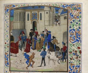 Die Ankunft von Isabeau de Bavaria in Paris, ca. 1470-1475 von Unbekannt