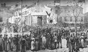 Ankunft der Royal Marines in Chatham, um 1882-85