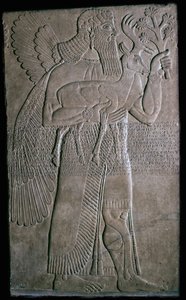 Assyrisches Relief einer geflügelten Figur