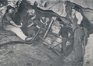 Bei der Arbeit in einer viktorianischen Goldmine, 1923