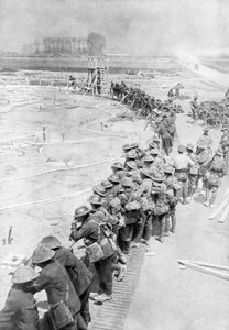 Australische Truppen am Tag vor der Schlacht von Messines, Belgien, 6. Juni 1917 von Unbekannt