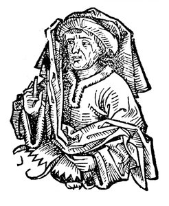 Averroes Ibn Rushd 1126-1198, bedeutender mittelalterlicher islamischer Philosoph, 1493