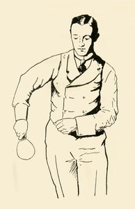 Rückhand-Aufschlag von der rechten Seite, 1902 von Unbekannt
