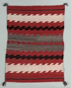 Gestreifter Teppich, um 1890-1900