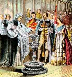 Taufe des Prinzen von Wales, 1842 um 1850er Jahre von Unbekannt
