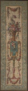 Blumenkorb mit Girlanden, 1770-90 von Unbekannt