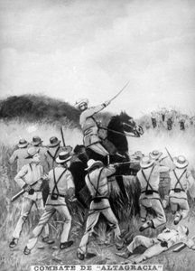 Schlacht von Altagracia, 22. Juni 1895, um 1910 von Unbekannt