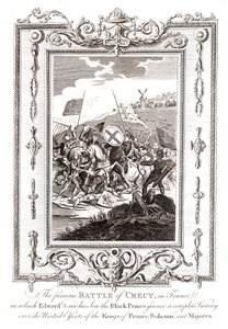 Schlacht von Crécy in Frankreich, 1346 von Unbekannt