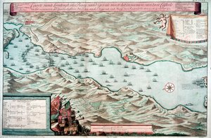 Schlacht von Vigo Bay, Spanien, 12. Oktober 1702