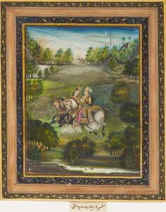 Baz Bahadur und Rupmati, um 1820 von Unbekannt