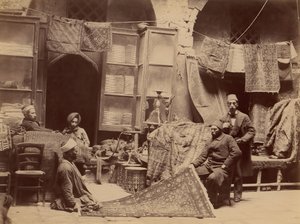 Basar, Teppichhändler, 1870er Jahre von Unbekannt