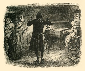 Stille Aufforderung an die anderen, ihm zu folgen