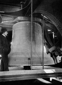 Glocke im Turm von Big Ben, Palace of Westminster, London, ca. 1905