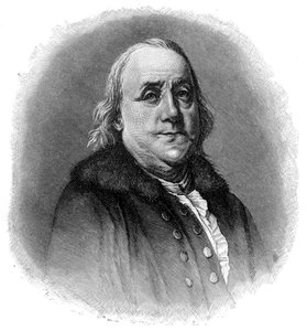 Benjamin Franklin, amerikanischer Wissenschaftler, Erfinder und Staatsmann des 18. Jahrhunderts, 1901