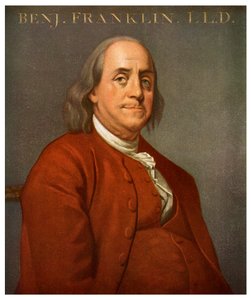 Benjamin Franklin, amerikanischer Wissenschaftler und Politiker, 1782 von Unbekannt