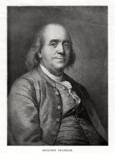 Benjamin Franklin, amerikanischer Staatsmann, Drucker und Wissenschaftler, 20. Jahrhundert