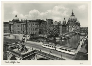 Berlin, Stadtschloss mit Kurfürstenbrücke und Dom / Fotopostkarte um 1937/38 von Unbekannt