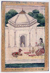 Bhairavi Ragini, Ragamala Album, Schule von Rajasthan, 19. Jahrhundert von Unbekannt