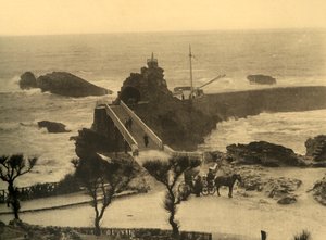 Biarritz - Der Felsen der Jungfrau, ca. 1930 von Unbekannt