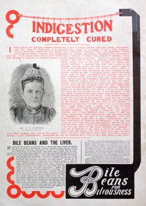 Bile Beans Werbung, 1903 von Unbekannt