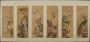 Vögel und Blumen, Edo-Periode, 18. Jahrhundert