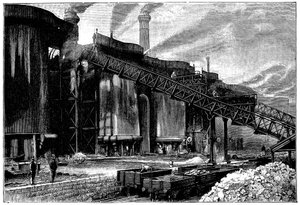 Hochöfen, Barrow Hematite Iron and Steel Company, Barrow-in-Furness, Cumbria, 1890 von Unbekannt
