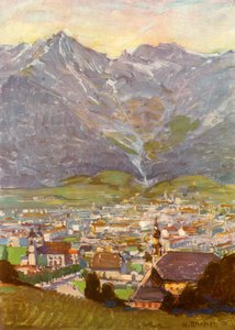 Blick vom Berg Isel auf Innsbruck