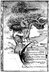 Blase, Blase, du Winterwind, 1895 von Unbekannt