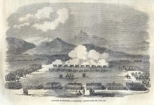 Blasen aus Kanonen in Britisch-Indien, 1857