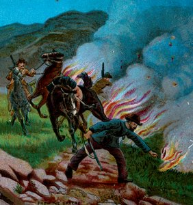 Buren setzen das Veldt in Brand, 1900