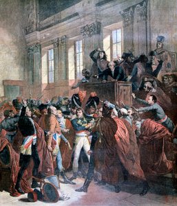 Bonaparte und der Rat der Fünfhundert in St. Cloud, 10. November 1799, 1893 von Unbekannt