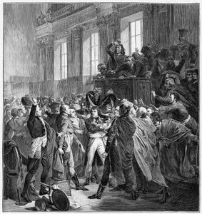 Bonaparte und der Rat der Fünfhundert in St. Cloud, 10. November 1799, 1900 von Unbekannt