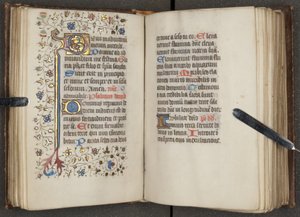 Stundenbuch, ca. 1450 (Tinte auf Pergament)