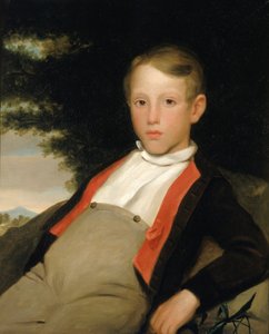 Junge in einer Landschaft, ca. 1840