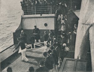 Den Körper an Deck bringen, um 1900 von Unbekannt
