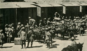 Britische und indische Soldaten in Bombay, Indien, Erster Weltkrieg, 1914, um 1920
