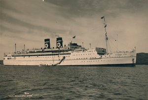 Britisches Passagierschiff SS Arandora Star der Blue Star Line, 1936 von Unbekannt