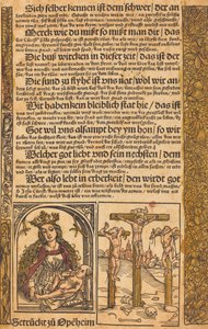Flugblatt mit zwei Szenen aus dem Leben Christi und grotesken Rändern, um 1475-1500