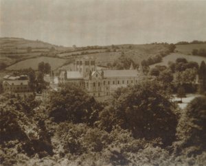 Buckfast Abbey Kirche Südost, spätes 19.-frühes 20. Jahrhundert von Unbekannt