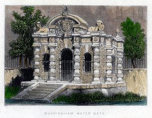 Buckingham Water Gate, der Strand, London, ca. 1850 von Unbekannt