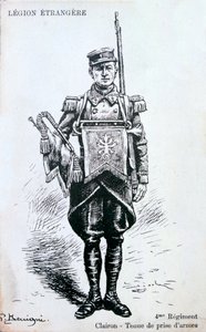 Hornist, 4. Regiment der französischen Fremdenlegion, 20. Jahrhundert von Unbekannt