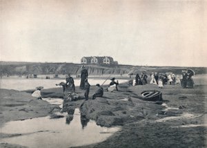 Bundoran - Der Oststrand, mit dem Great Northern Hotel, 1895
